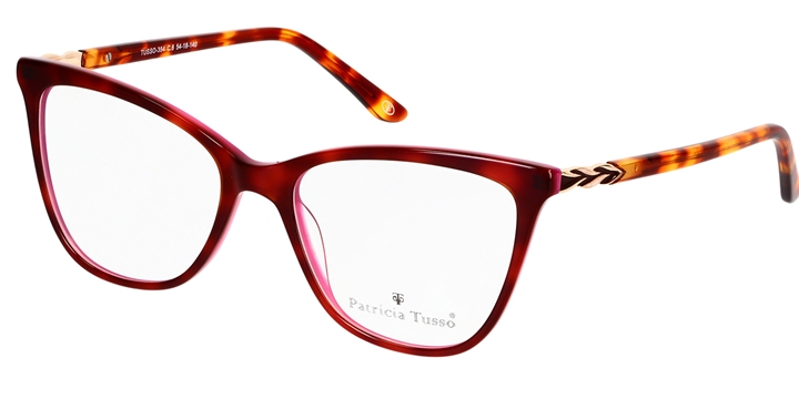 TUSSO-354 c6 tortoise shell red/silvery 54/18/140